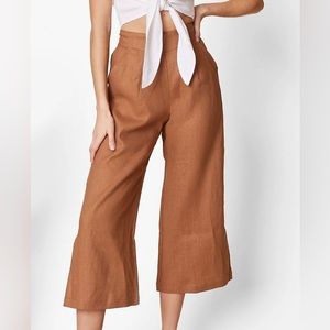 Whimsy + Row Valentina Pant in Chocolate Linen
